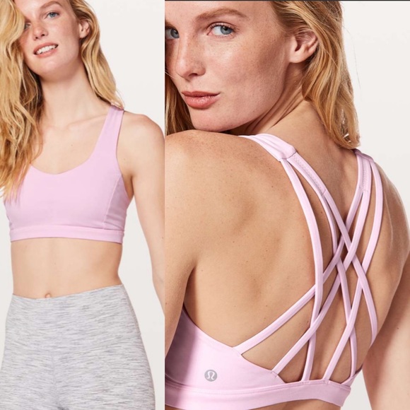 Lululemon Free To Be Serene Bra Pearl Pink Size 4 - Picture 1 of 4